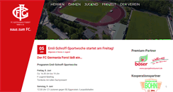 Desktop Screenshot of fcgermaniaforst.de
